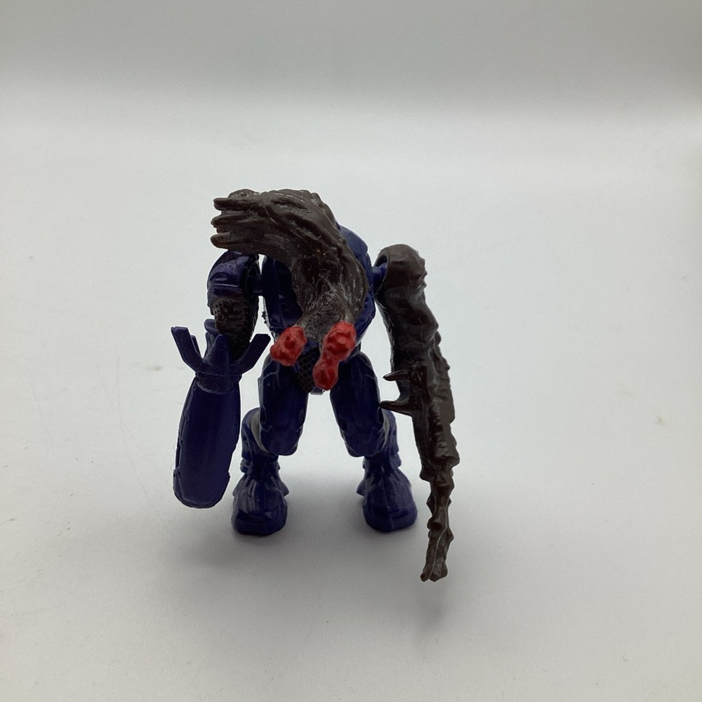 Halo Mega Bloks Construx Flood Elite Figure Combat Form Dark Brown Blue